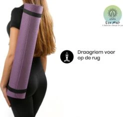 Eco Yoga Mat - Inclusief Draagriem - Fitness Mat Anti Slip - Extra Dik (6 Mm) - 183 X 61 X 0,6 Cm - Paars - Diverse Kleuren - Hoge Korting -FitForce Outlet Winkel 1200x1138 5