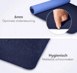LifeGoods Yogamat - 61x183x0,6cm - Draagriem - Extra Dik - Blauw -FitForce Outlet Winkel 1200x1140 7