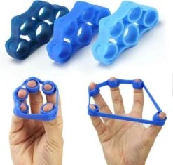Merkloos EPIN | Siliconen Vingertrainer | Vingerstretcher | Vingergripper | Vinger Training | Hand Trainer | Yoga Stretcher | Finger Exercises | Vinger Oefening | Donker Blauw 5KG - 11LB