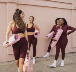 Cabau Lifestyle - Yogamat / Sportmat / Fitnessmat Inclusief Draagriem - Anti-slip - 183x61 Cm - Extra Dik 6 Mm - Lichtroze -FitForce Outlet Winkel 1200x1142 17