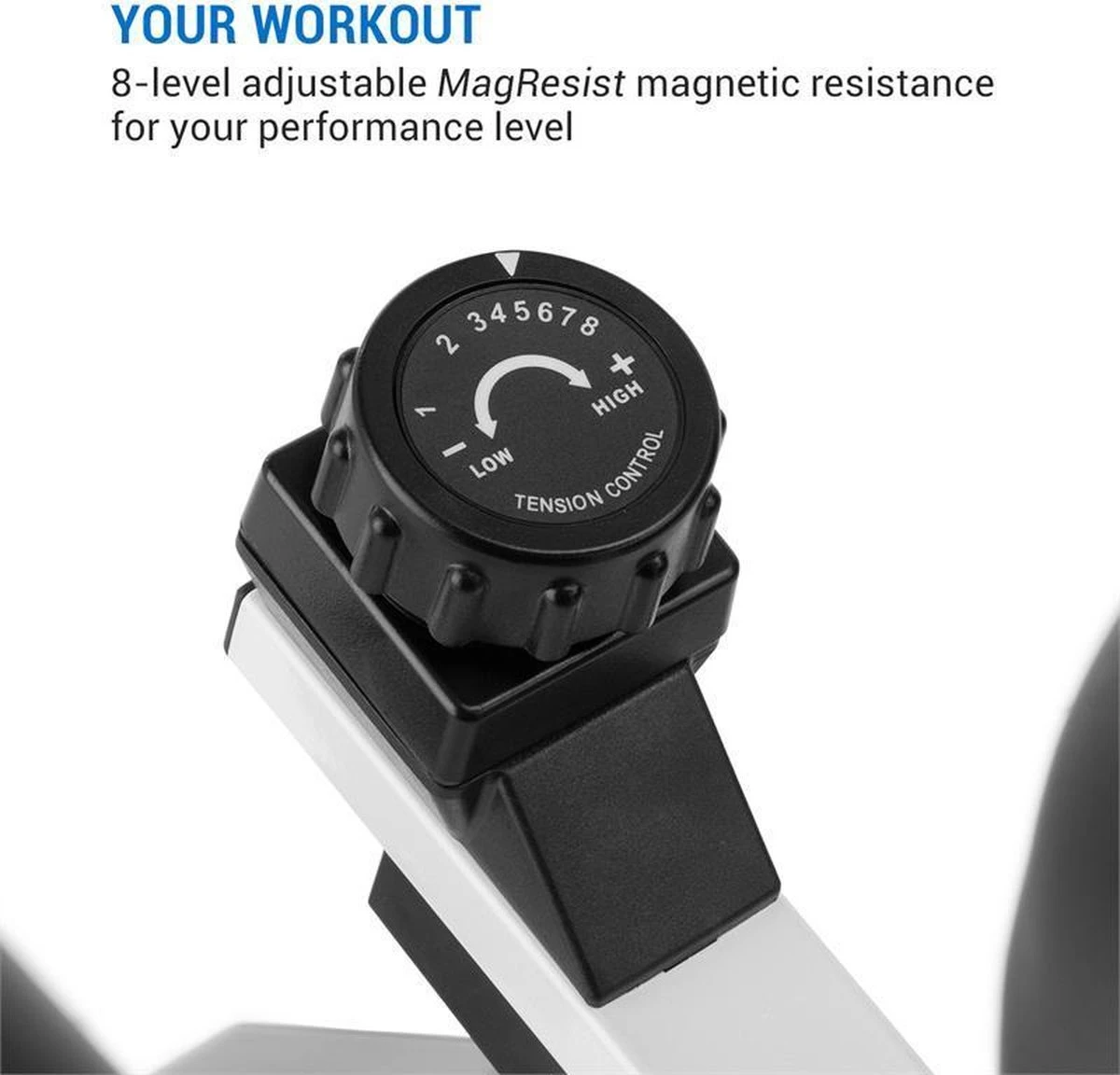 CAPITAL SPORTS Azura Desk Bike - Cardio Bike Voor Gebruik Aan Je Bureau - Hometrainer - 7,5 Kg Vliegwielmassa- Riemaandrijving - Max. 100 Kg 2 CAPITAL SPORTS Azura Desk Bike - Cardio Bike Voor Gebruik Aan Je Bureau - Hometrainer - 7,5 Kg Vliegwielmassa- Riemaandrijving - Max. 100 Kg - Afbeelding 2