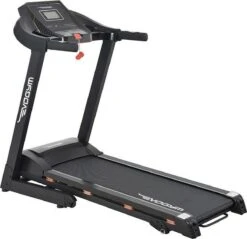 Luxe Loopband Inklapbaar - Hartslagfunctie - Hardloopband - Loopband Fitness - Met Bluetooth Speakers - USB Oplader - Schokdempers - Verstelbare Hellingshoek - PVC Loopband - 14.8km/h - Inklapbaar - Evogym R-80s -Nu Tijdelijk Met Gratis Bescherm Mat