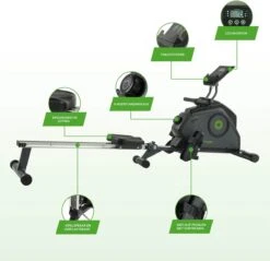 Tunturi Cardio Fit R30 Roeitrainer - Inklapbaar - Roeimachine Met 8 Weerstandsniveaus - Roeiapparaat Voor Thuis - Incl. Tablethouder 17 Tunturi Cardio Fit R30 Roeitrainer - Inklapbaar - Roeimachine Met 8 Weerstandsniveaus - Roeiapparaat Voor Thuis - Incl. Tablethouder -FitForce Outlet Winkel 1200x1162 13