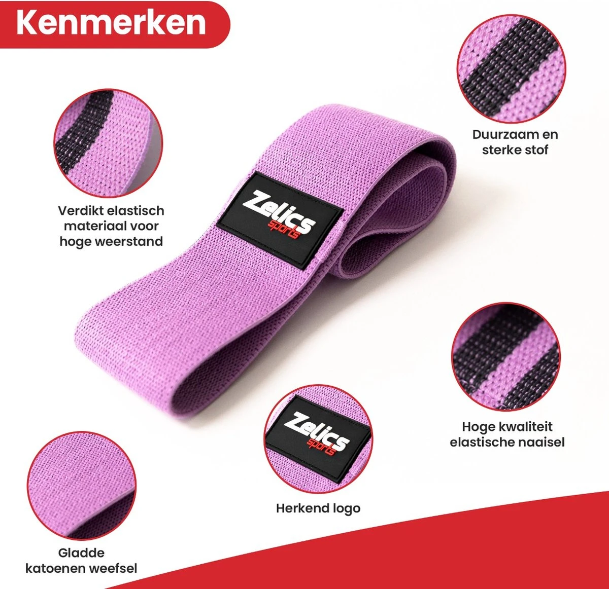 Zelics Sports - 4stuks Weerstandsbanden Voor Fitness Inclusief Work-Out Guide - Booty Bands - Resistance Bands - Fitness Elastiek - 4 Stuks Verschillende Weerstanden 5 Zelics Sports - 4stuks Weerstandsbanden Voor Fitness Inclusief Work-Out Guide - Booty Bands - Resistance Bands - Fitness Elastiek - 4 Stuks Verschillende Weerstanden - Afbeelding 5