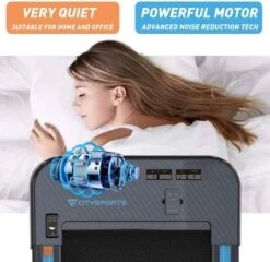 Merkloos CITYSPORTS Loopband Voor Thuis/kantoor, 440 W Motor, Slank En Stil, Lcd-scherm En Teller, Ingebouwde Bluetooth-luidspreker -FitForce Outlet Winkel 1200x1164 16