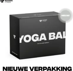 Rockerz Fitness® - Yoga Bal Inclusief Pomp - Pilates Bal - Fitness Bal - Zwangerschapsbal - Goede Houding Bij Het Thuiswerken - 90 Cm - Kleur: Grijs -FitForce Outlet Winkel 1200x1166 6