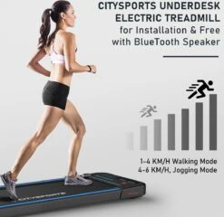 Citysports Loopband WP2 | 440W Motor | LCD-scherm | Bluetooth | Meerdere Snelheidsstanden 11 Citysports Loopband WP2 | 440W Motor | LCD-scherm | Bluetooth | Meerdere Snelheidsstanden -FitForce Outlet Winkel 1200x1167 12