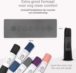 Yoga Mat Sportmat Fitnessmat Antislip Duurzaam Met Yoga Lessen - Grijs -FitForce Outlet Winkel 1200x1167 5