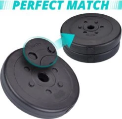 ScSPORTS® Halterschijven Set 20 Kg - Kunststof - 30 Mm - 2 X 10 Kg - Gewichten -FitForce Outlet Winkel 1200x1174 2
