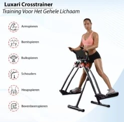 Luxari - Crosstrainer - Voor- En Zijwaartse Bewegingen - Inc. Hartslagfunctie - Hometrainer - Elliptische Trainer -FitForce Outlet Winkel 1200x1174 9