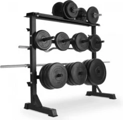 Merkloos Halter-, En Gewichtstandaard Voor Halterstang-. Schijven En Dumbells Max 300 Kg -FitForce Outlet Winkel 1200x1175
