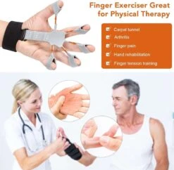 AyFit - Onderarm Trainer - Vingertrainer - Vinger Gripper Bekend Van TikTok - Hand Trainer - Grip Trainer - Siliconen - Weerstand Band - Spierversterker - Hand - Vinger - 1 Stuk - Grijs -FitForce Outlet Winkel 1200x1177 1