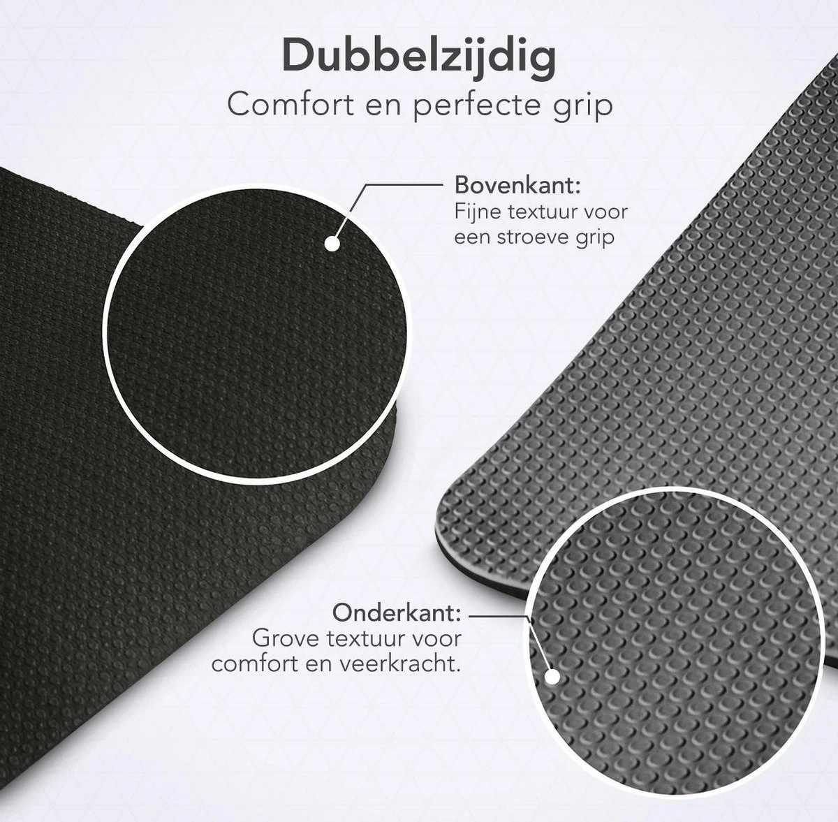 LifeGoods Yogamat - 61x183x0,6cm - Draagriem - Extra Dik - Zwart/Grijs 5 LifeGoods Yogamat - 61x183x0,6cm - Draagriem - Extra Dik - Zwart/Grijs - Afbeelding 5
