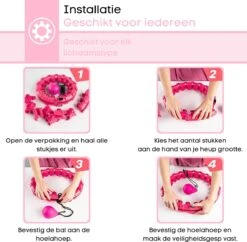 FAVE Verstelbare Hoelahoep Met Gewicht – Hula Hoep Fitness – Weighted – Hoepel – Voor Volwassenen En Kinderen - Roze 13 FAVE Verstelbare Hoelahoep Met Gewicht – Hula Hoep Fitness – Weighted – Hoepel – Voor Volwassenen En Kinderen - Roze -FitForce Outlet Winkel 1200x1177 6