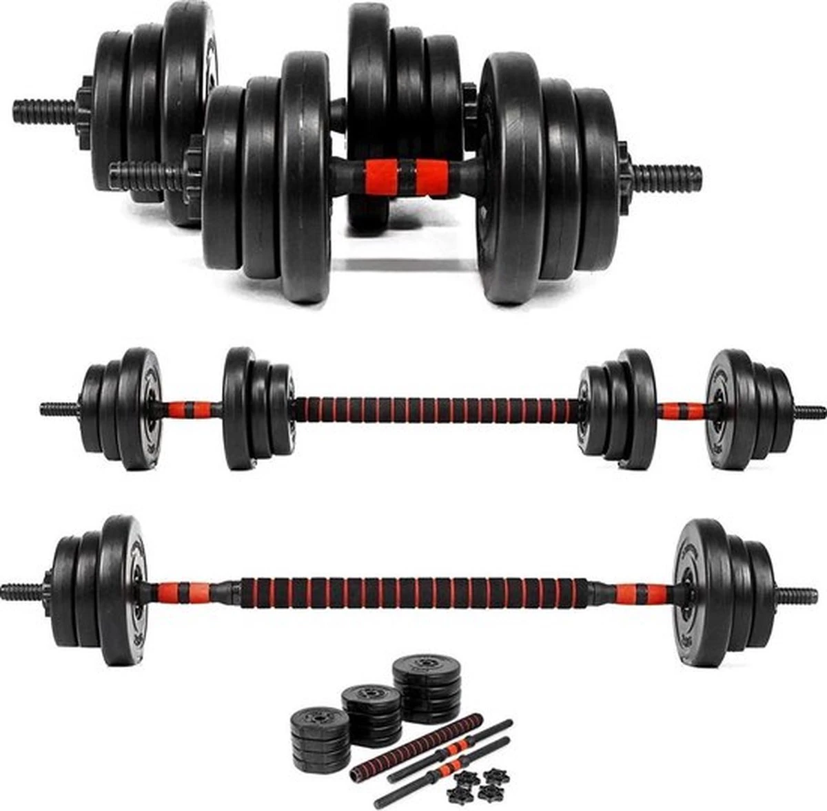 SOUTHWALL Dumbbells Set Verstelbaar Met Halterstang Tot 40kg – Verstelbare Halterset – Fitness Stang – Fitness Gewichten Set – Professionele 2-in-1 Dumbbellset – Home Gym – Krachttraining – Gebruiksvriendelijk – Multifunctioneel – Dumbell Set 40 Kg 4 SOUTHWALL Dumbbells Set Verstelbaar Met Halterstang Tot 40kg – Verstelbare Halterset – Fitness Stang – Fitness Gewichten Set – Professionele 2-in-1 Dumbbellset – Home Gym – Krachttraining – Gebruiksvriendelijk – Multifunctioneel – Dumbell Set 40 Kg - Afbeelding 4