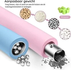 Fitlab Fitness Hoelahoep Met Gewicht - Roze/Blauw - 1 Tot 4 KG - Volwassenen - Hula Hoop /Sport Hoepel/Weight Hoop -FitForce Outlet Winkel 1200x1179 9