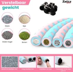 Zelics Sports - Professionele Fitness Hoelahoep Voor Volwassenen Met Gewicht - Gemaakt Van Roestvrij Staal, Zachte Foam En Anti-Zweet Buitenlaag - Sport Hoepel - Hula Hoop - Weight Hoop - Hoepel Fitness - 92cm/1.2 Kg Vulbaar- Inclusief Spingtouw 12 Zelics Sports - Professionele Fitness Hoelahoep Voor Volwassenen Met Gewicht - Gemaakt Van Roestvrij Staal, Zachte Foam En Anti-Zweet Buitenlaag - Sport Hoepel - Hula Hoop - Weight Hoop - Hoepel Fitness - 92cm/1.2 Kg Vulbaar- Inclusief Spingtouw -FitForce Outlet Winkel 1200x1185 7