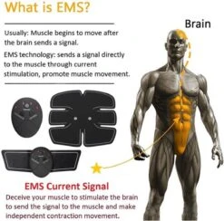 EMS Buikspiertrainer - Massage Apparaat - Elektrische Buiktrainer - Six Pack Trainer - AB Trainer - Fitness Afvallen - Lichaam Trainer - Spier Massage - 6 Programma’s - Zwart -FitForce Outlet Winkel 1200x1186 11