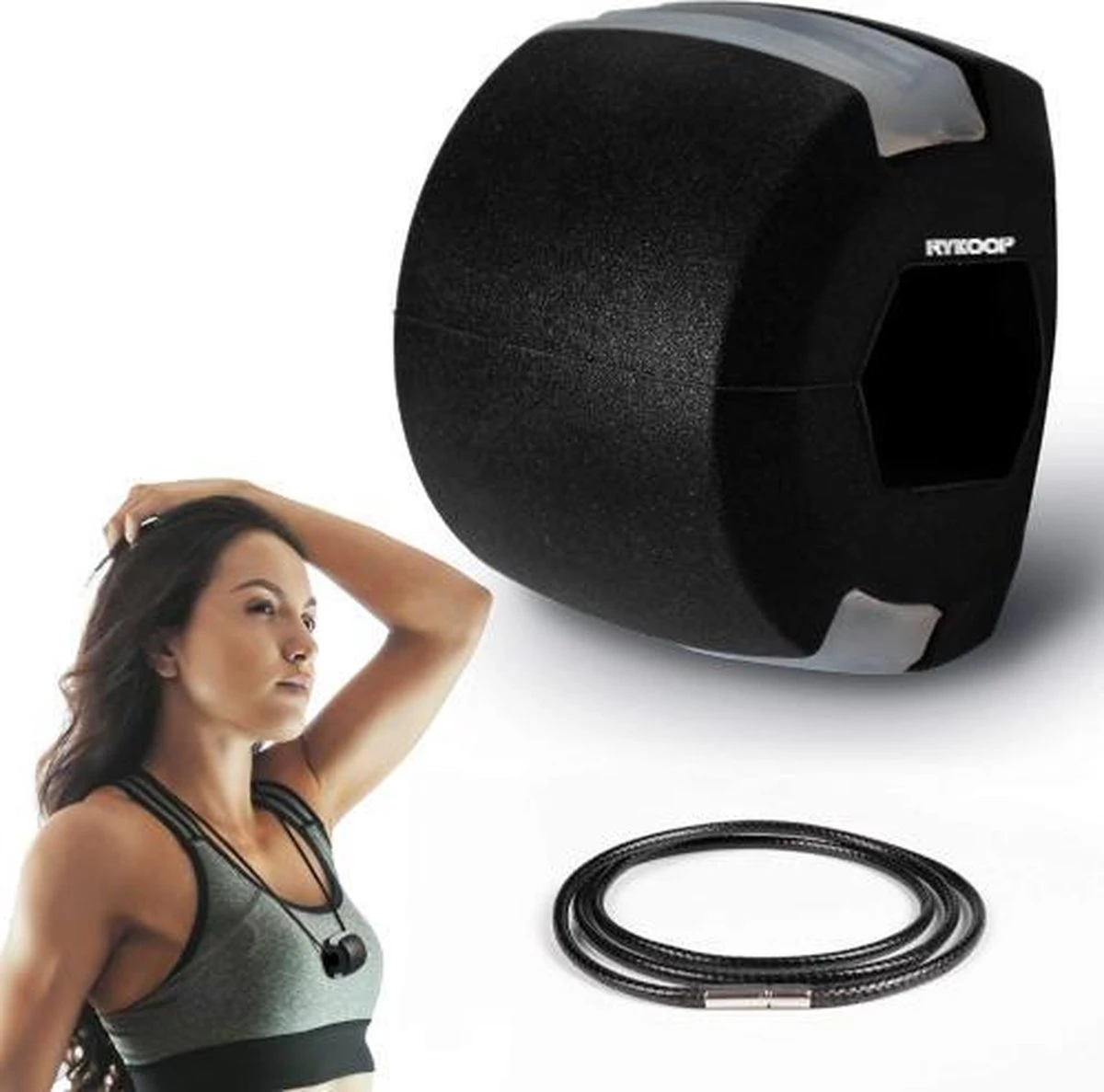 Rykoop® - Kaaklijn Trainer - Kaak Trainer - Jawline Trainer - Kaaklijntrainer - Jaw - Kaak - Jawline Exerciser - Facial Toner - Zwart 2 Rykoop® - Kaaklijn Trainer - Kaak Trainer - Jawline Trainer - Kaaklijntrainer - Jaw - Kaak - Jawline Exerciser - Facial Toner - Zwart - Afbeelding 2
