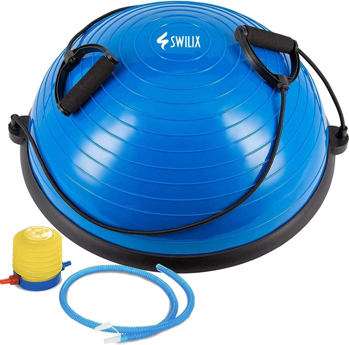 SWILIX ® Balanstrainer - Balance Board Met Weerstandsbanden - Balansbord Blauw 1 SWILIX ® Balanstrainer - Balance Board Met Weerstandsbanden - Balansbord Blauw
