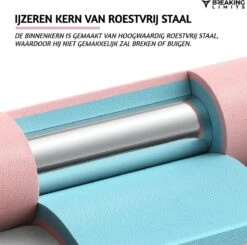 Breaking Limits Fitness Hoelahoep Voor Volwassenen – Gemaakt Van Roestvrij Staal, Zachte Foam En Anti-Zweet Buitenlaag – Sport Hoepel – Hula Hoop/ Weight Hoop – HoolaHoop – Roze – 94CM + 1 Tot 8 KG -FitForce Outlet Winkel 1200x1188 10
