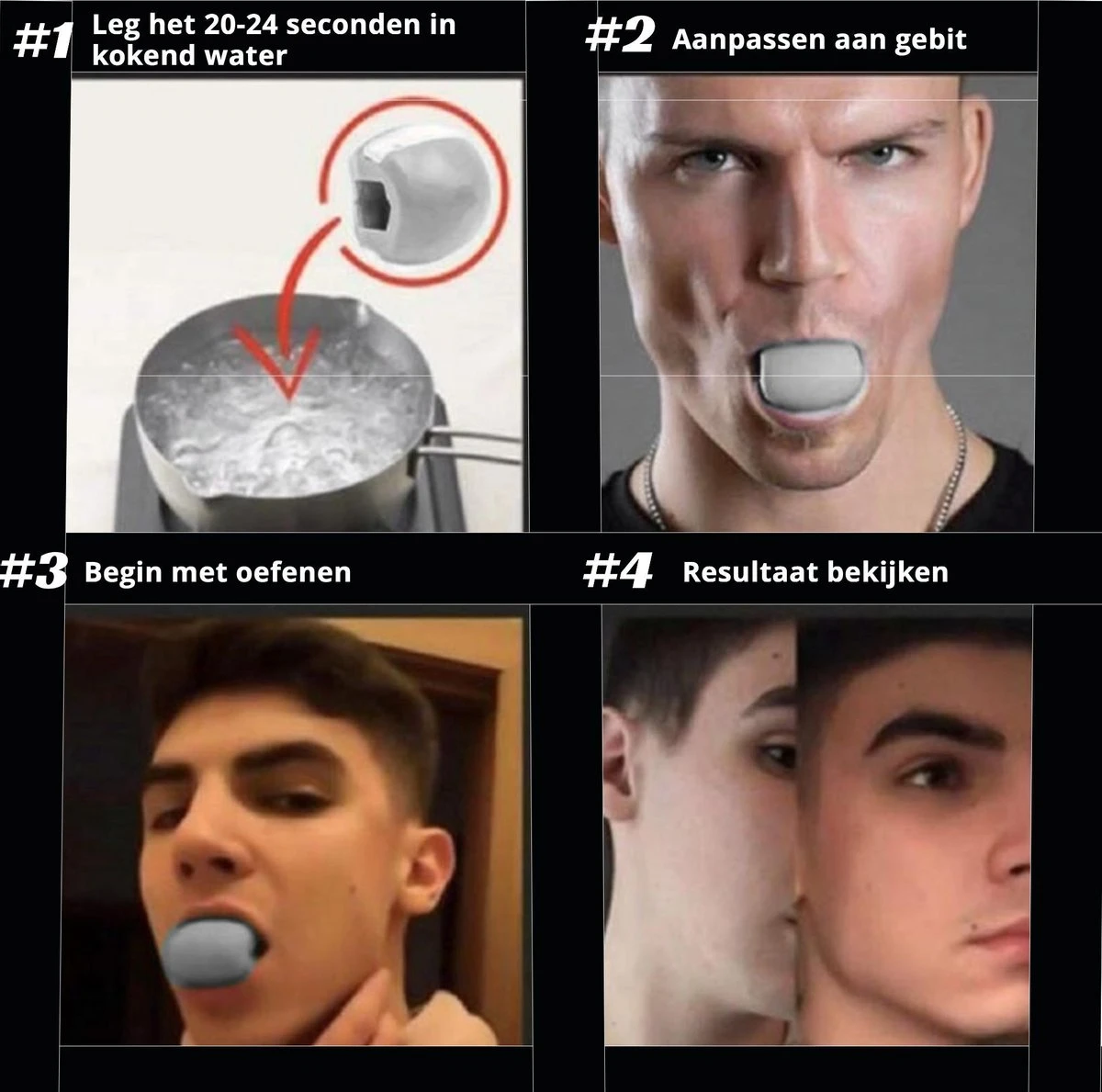 Merkloos Kaaklijn Trainer - Kaak Trainer - Jawline Trainer - Kaakspier Trainer - Jawline Exercise - Facial Toner - Kaaklijn Trainer - Kleur: Zwart 2 Merkloos Kaaklijn Trainer - Kaak Trainer - Jawline Trainer - Kaakspier Trainer - Jawline Exercise - Facial Toner - Kaaklijn Trainer - Kleur: Zwart - Afbeelding 2