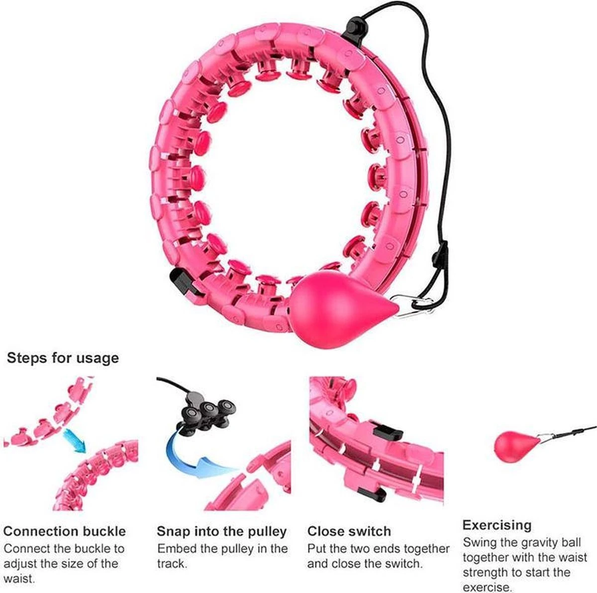 Morgenstern - Fitness Hoelahoep - Hoelahoep - Weighted Hula Hoop - Volwassenen Hoelahoeps - 1,7 Kg 9 Morgenstern - Fitness Hoelahoep - Hoelahoep - Weighted Hula Hoop - Volwassenen Hoelahoeps - 1,7 Kg - Afbeelding 9