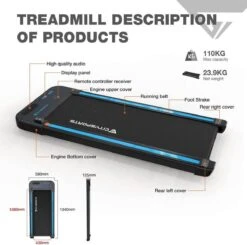 Merkloos CITYSPORTS Loopband, Elektrisch, Motor 440 W, Instelbare Snelheid, LCD-scherm En Calorieënteller, Geïntegreerde Bluetooth-luidspreker, Ultradun En Stil, Voor Thuis/kantoor 14 Merkloos CITYSPORTS Loopband, Elektrisch, Motor 440 W, Instelbare Snelheid, LCD-scherm En Calorieënteller, Geïntegreerde Bluetooth-luidspreker, Ultradun En Stil, Voor Thuis/kantoor -FitForce Outlet Winkel 1200x1192 8
