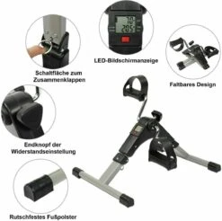 Himaly - Stoelfiets - Bureaufiets - Stoel Fiets - Bewegingstrainer - Hometrainer Met Weerstand - (Opvouwbare Mini Hometrainer -LED Display -Vijf Functies) -FitForce Outlet Winkel 1200x1193 15