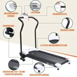 Loopband Inklapbaar Fitness Elektrisch 10 Km/h - Loopbanden Treadmill -FitForce Outlet Winkel 1200x1194 12