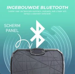 Luxari - Trilplaat Pro - Bluetooth Speaker - 5 Trainingsprogramma's & 180 Niveaus - 2 Fitness Weerstandskabels - Afstandsbediening - Zwart -FitForce Outlet Winkel 1200x1194 17