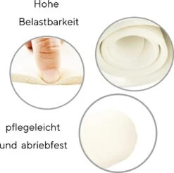 #DoYourFitness/World Fitness Experience - Fitness Mat Perfect Voor Pilates, Aerobics, Yoga - »Yogini« - Non-slip, Duurzaam, Huidvriendelijk, Slijtvast - 183 X 61 X 1,0cm Cm - Wit -FitForce Outlet Winkel 1200x1194 8