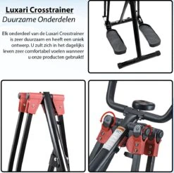 Luxari - Crosstrainer - Voor- En Zijwaartse Bewegingen - Inc. Hartslagfunctie - Hometrainer - Elliptische Trainer -FitForce Outlet Winkel 1200x1195 14