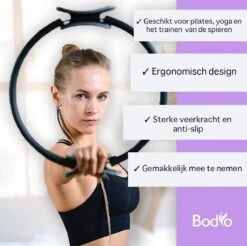 Bodio Pilates Ring – Yoga Ring – Fitness Ring – Pilates Ringen – Paars – Ø 38 Cm – Inclusief Instructies – Pilates – Yoga – Fitness – Full Body Workout -FitForce Outlet Winkel 1200x1195 5