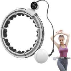 Zoluko Hoelahoep Met Telfunctie - Incl. E-Book - Hula Hoop - Hoepel - Hoelahoep Fitness - Hula Hoop Fitness - Fitness Hoepel - Weighted Hula Hoop - Weight Hoop - Hoelahoep Met Sensor - Hoelahoep Volwassenen - Hoepel Fitness - Body Hoop - 1.7 KG