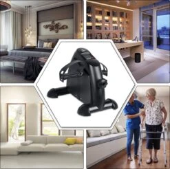 Uten - Mini Bureaufiets - Stoelfiets - Met Computer Deskbike - Bewegingstrainer Met Verstelbare Weerstand - Met LCD Display Inclusief Anti-Slipmat Mini Hometrainer - (6 Functies - Zwart) -FitForce Outlet Winkel 1200x1197 18