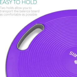 Navaris Anti-slip Balansbord Voor Evenwichtstraining - Balanstrainer - Wiebelbord - Voor Beginners En Professionals - Diameter 40cm - Lila -FitForce Outlet Winkel 1200x1197 9