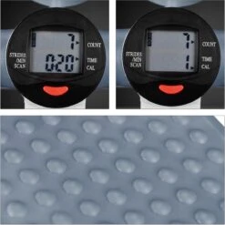 Relaxdays Swing Stepper - 2 Weerstandsbanden - Fitness Stepper - Display - Diverse Kleuren - Grijs -FitForce Outlet Winkel 1200x1198 33