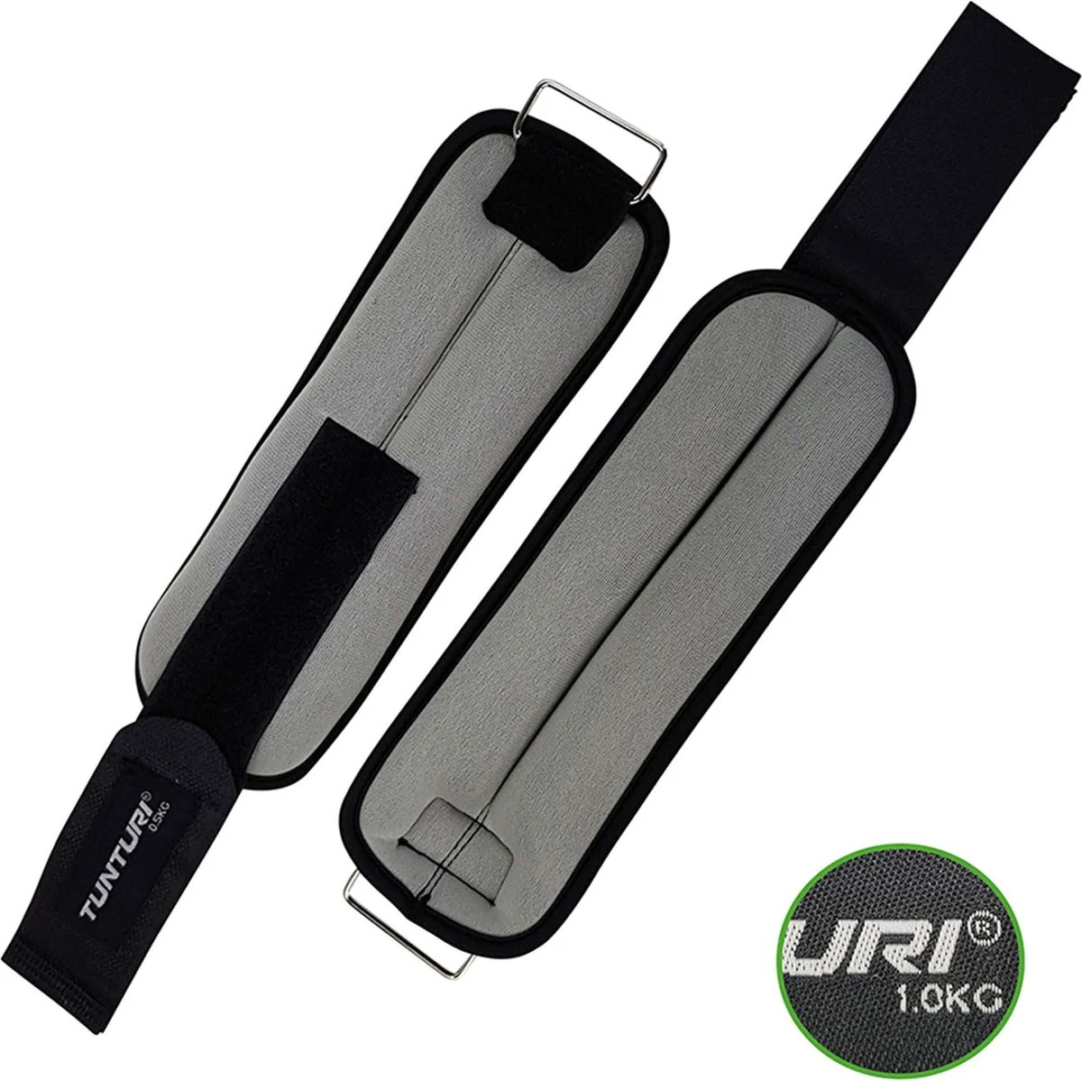 Tunturi Variabel Enkelgewichten En Polsgewichten - 2x 0,5 Kg - Grijs 1 Tunturi Variabel Enkelgewichten En Polsgewichten - 2x 0,5 Kg - Grijs