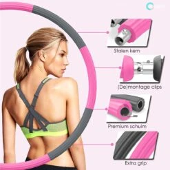 Fitness Hoelahoep Voor Volwassenen - Perfect Voor Afvallen! - Roestvrijstaal - Sport Hoepel - Weighted Hula Hoop - Sport Hoepel -FitForce Outlet Winkel 1200x1199 10