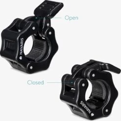 Navaris Halterstangsluiters- Lock Jaw Collar Set - 2x Barbell Sluiting - Halterstangsluiting - Sluitklemmen Voor Halterstangen -FitForce Outlet Winkel 1200x1199 5