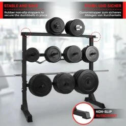 Merkloos Halter-, En Gewichtstandaard Voor Halterstang-. Schijven En Dumbells Max 300 Kg -FitForce Outlet Winkel 1200x1200 100