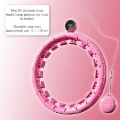 Innovision Hoela Hoep - Met Calorieteller En Gewicht - Fitness Hoelahoep - 1 KG - Voor Volwassenen En Beginners - Roze -FitForce Outlet Winkel 1200x1200 1001