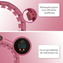 Innovision Hoela Hoep - Met Calorieteller En Gewicht - Fitness Hoelahoep - 1 KG - Voor Volwassenen En Beginners - Roze -FitForce Outlet Winkel 1200x1200 1002