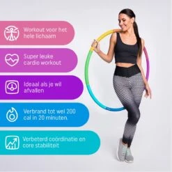 Fit+ Happy™ Fitness Hoelahoep 1.2 Kg - Hoelahoep Volwassenen - Hoelahoep Met Gewicht - Hula Hoop - Hula Hoop Fitness -FitForce Outlet Winkel 1200x1200 1004