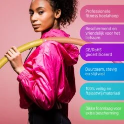 Fit+ Happy™ Fitness Hoelahoep 1.2 Kg - Hoelahoep Volwassenen - Hoelahoep Met Gewicht - Hula Hoop - Hula Hoop Fitness -FitForce Outlet Winkel 1200x1200 1006