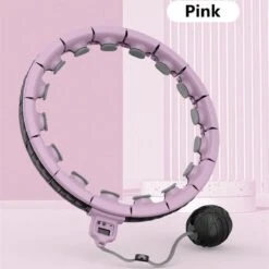 Merkloos Hoelahoep Voor Fitness En Massage - Voor Volwassenen En Kinderen - Schakels Voor Aanpassing Aan Maat - 400g Verzwaarde Bal - Met Teller - Geschikt Voor Afvallen - Makkelijk In Elkaar Te Zetten - Licht Paars -FitForce Outlet Winkel 1200x1200 1018