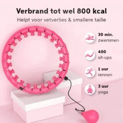 Living Nine Fitness Hoelahoep - Met Gewicht - Roze - Voor Volwassenen 10 Living Nine Fitness Hoelahoep - Met Gewicht - Roze - Voor Volwassenen -FitForce Outlet Winkel 1200x1200 1032
