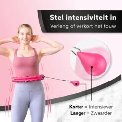 Living Nine Fitness Hoelahoep - Met Gewicht - Roze - Voor Volwassenen 15 Living Nine Fitness Hoelahoep - Met Gewicht - Roze - Voor Volwassenen -FitForce Outlet Winkel 1200x1200 1037