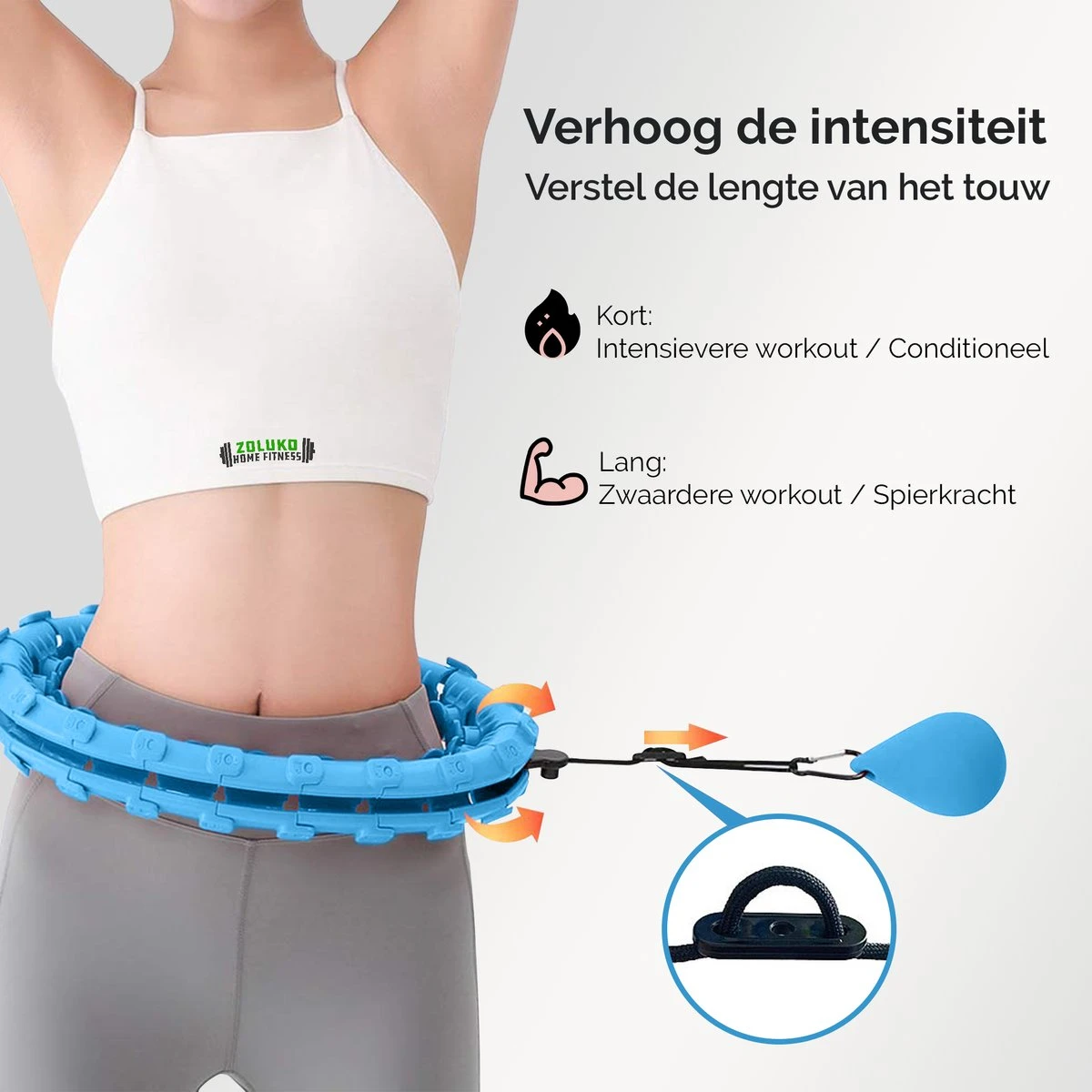 Zoluko Hoelahoep - Incl. E-Book - Hula Hoop - Hoepel - Hoelahoep Fitness - Hula Hoop Fitness - Fitness Hoepel - Weighted Hula Hoop - Weight Hoop - Hoelahoep Met Gewicht - Hoelahoep Volwassenen - Hoepel Fitness - Body Hoop - 1.7 KG - Blauw 5 Zoluko Hoelahoep - Incl. E-Book - Hula Hoop - Hoepel - Hoelahoep Fitness - Hula Hoop Fitness - Fitness Hoepel - Weighted Hula Hoop - Weight Hoop - Hoelahoep Met Gewicht - Hoelahoep Volwassenen - Hoepel Fitness - Body Hoop - 1.7 KG - Blauw - Afbeelding 5